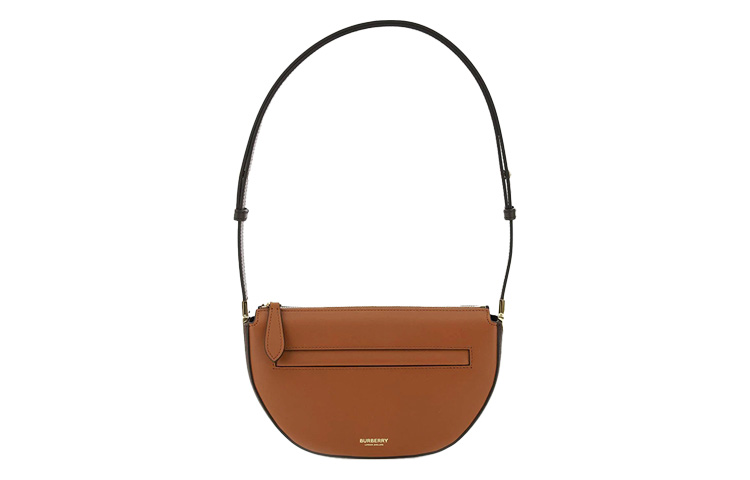 

Burberry Кожаная наплечная сумка olympia, сумка-полумесяц, женская миниатюрная сумка через плечо brown