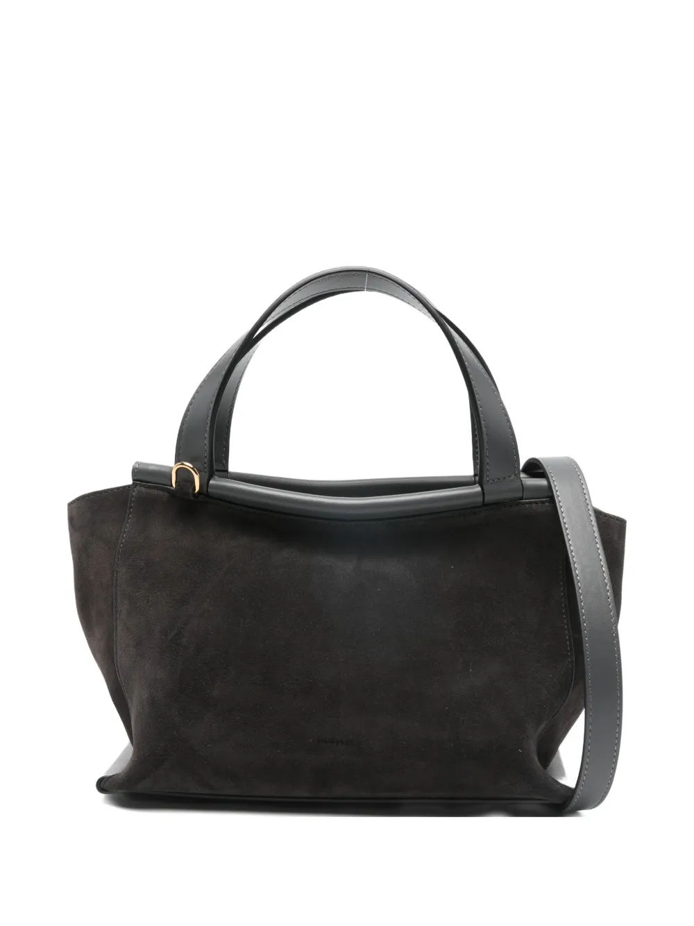 

Текстильная сумка-тоут Ida из замши с верхней ручкой Wandler, серый