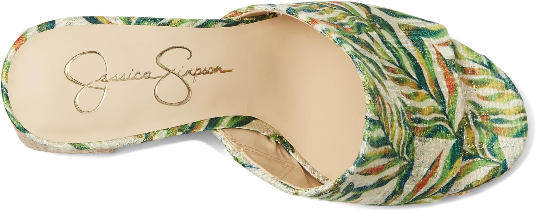 Туфли Jessica Simpson Women's Kameena Mule Platform Sandals, Green Multi — фото 2