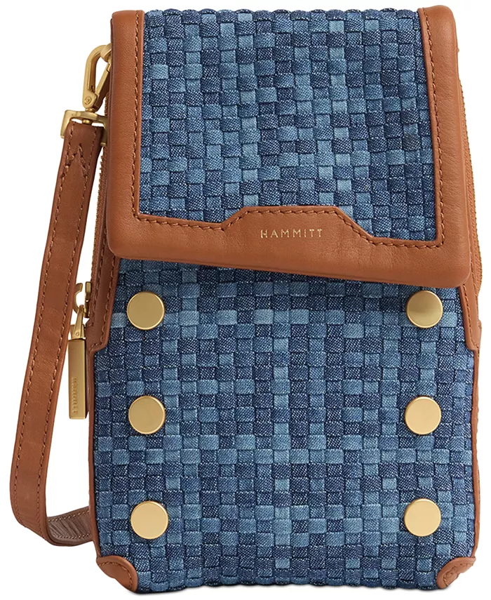 

VIP Mini Mobile Leather Crossbody (кожаная мини-сумка через плечо) Hammitt, синий