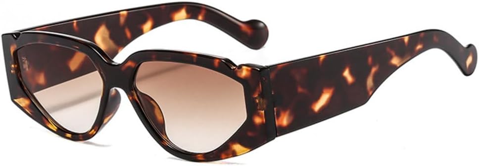 

LVTFCO Модные солнцезащитные очки в стиле стимпанк для женщин, винтажные очки «кошачий глаз», ретро-очки для мужчин и женщин, защита от ультрафиолета UV400 O640, C6leopard-brown