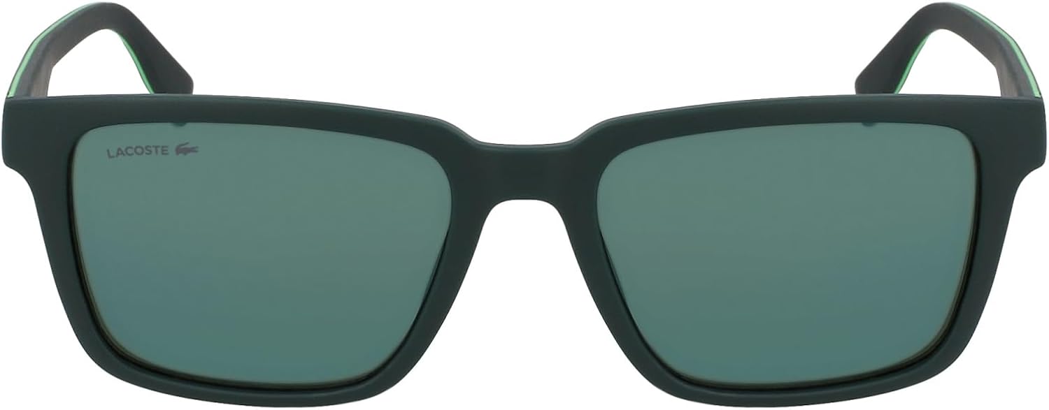 

Lacoste мужские L6032s прямоугольные солнцезащитные очки, Matte Green