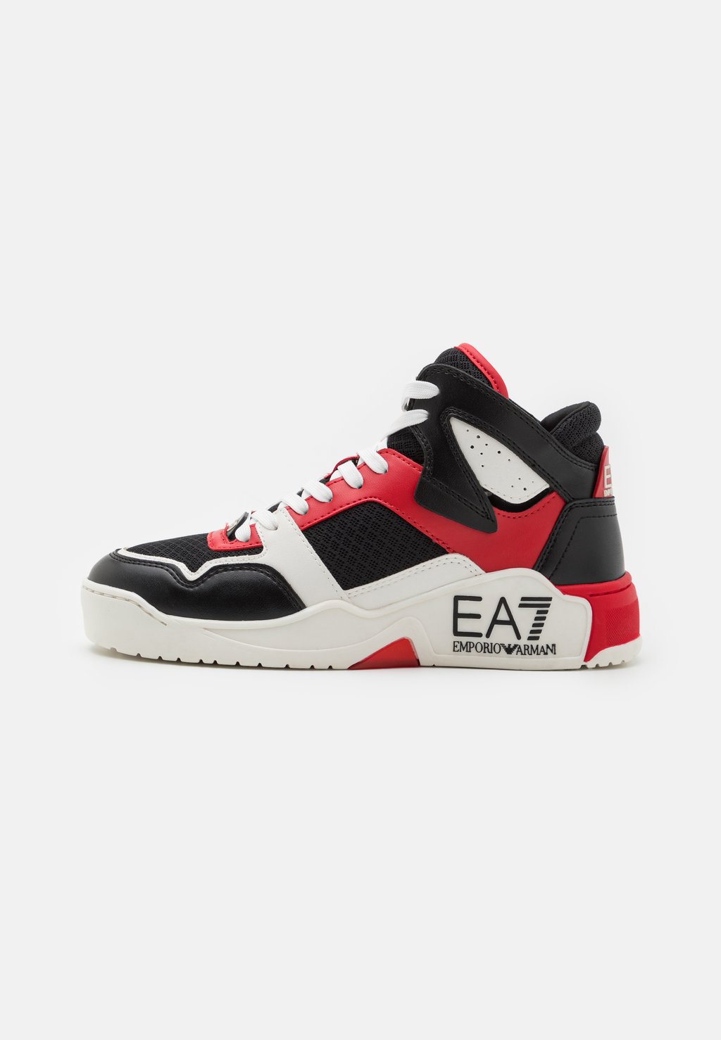 

Высокие кроссовки EA7 Emporio Armani NEW BASKETBALL MID UNISEX, цвет white/black/racing red