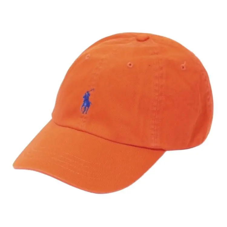 

Хлопковая бейсболка Polo Pony Polo Ralph Lauren, nautical оранжевый