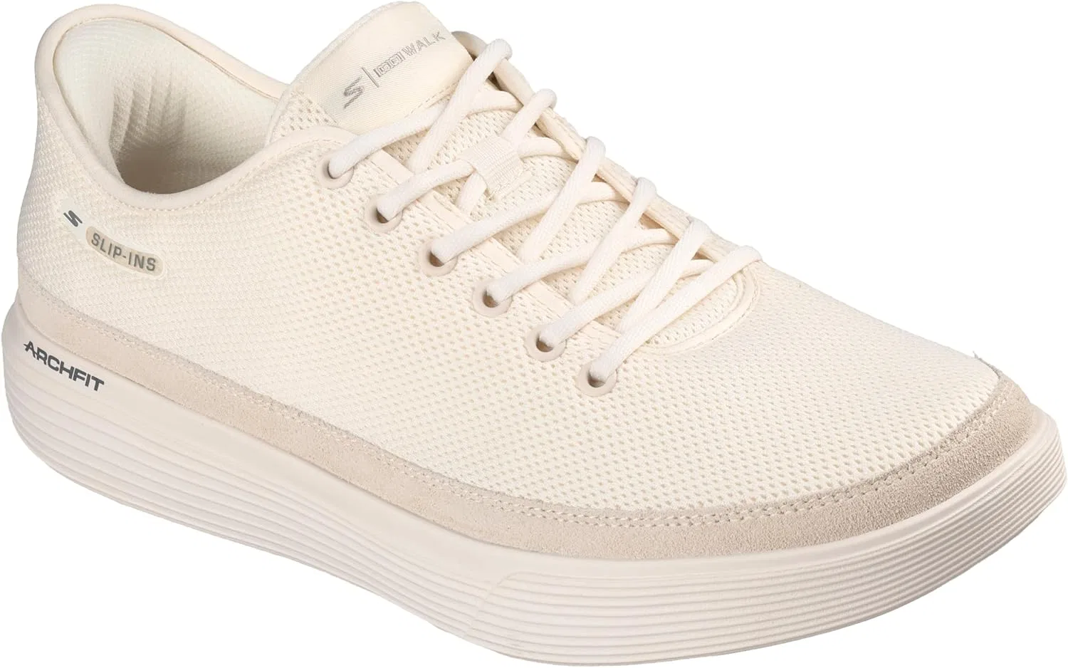 Мужские слипоны Skechers: кроссовки Go Walk Commuter Carson, Cream White — фото 4