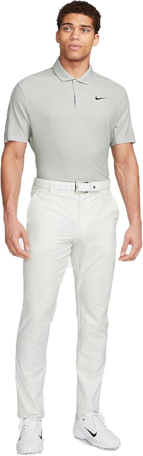 Мужская футболка-поло для гольфа Nike Dri-Fit ADV Tiger Woods, Light Smoke Grey/Photon Dust/Black — фото 2
