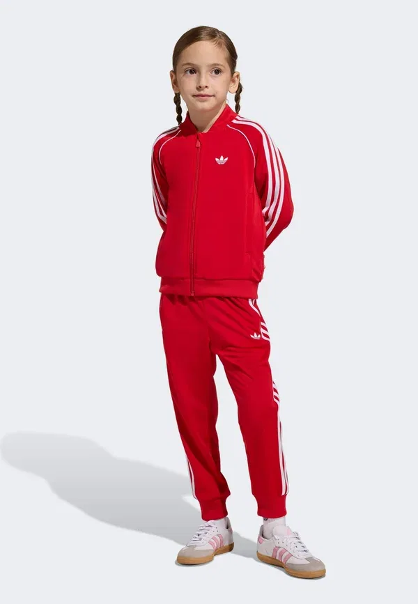 Детский спортивный костюм Adidas Originals SST Tracksuit Kids Set, ярко-алый