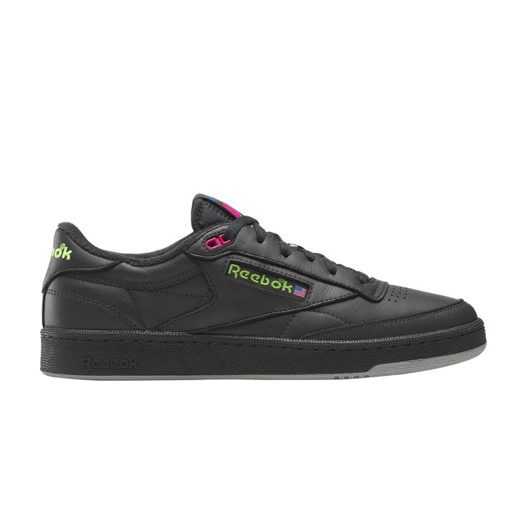 

Кроссовки Reebok Club C 85 Vintage 'Black Pink Green', черный