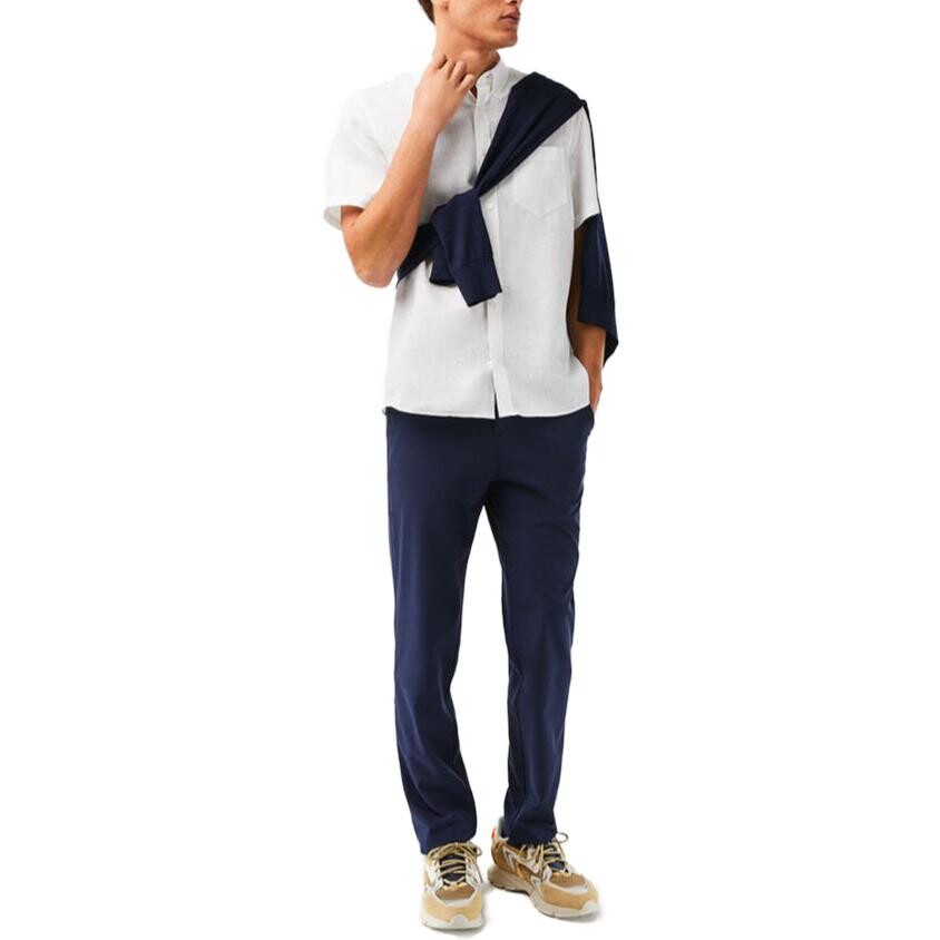 Рубашка Lacoste, мужская, для повседневной носки, белый — фото 3