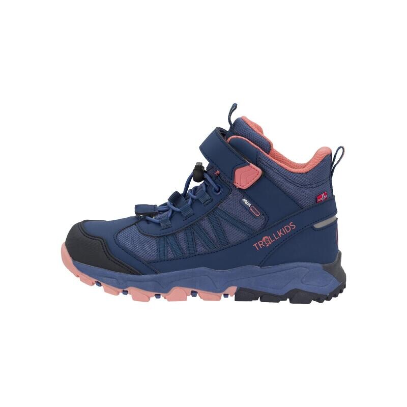 

Детские походные туфли Tronfjell Mid Lotus синий/коралловый TROLLKIDS, цвет orange