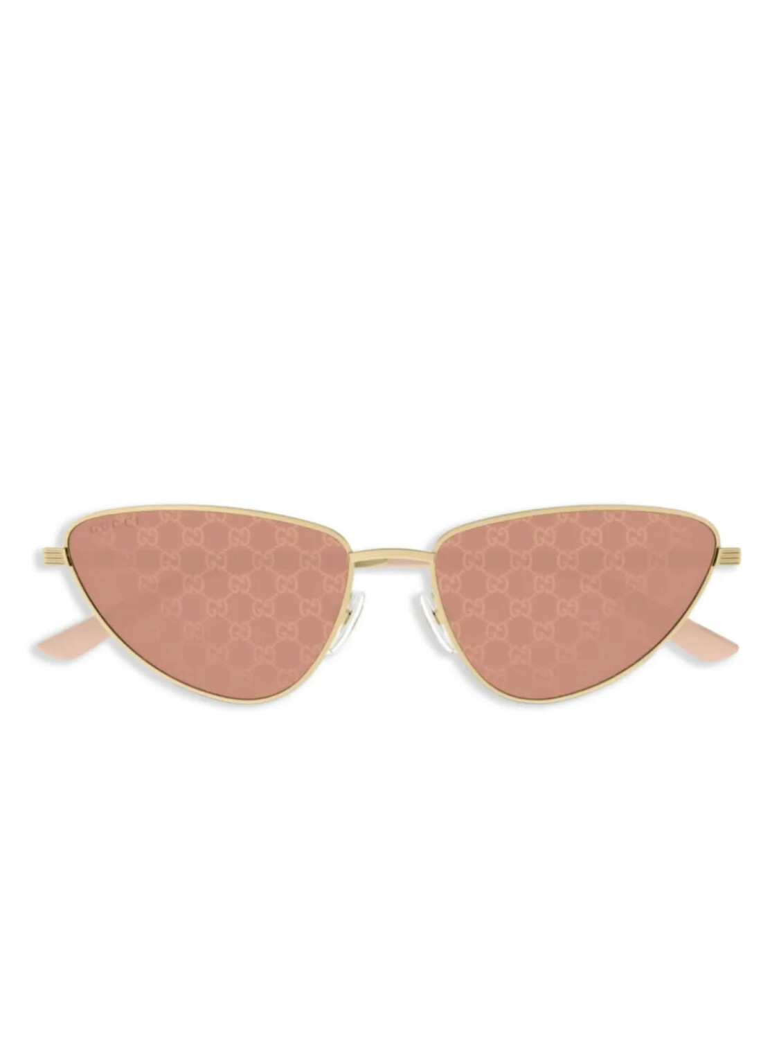 

Солнцезащитные очки Gucci Eyewear «кошачий глаз», золотой