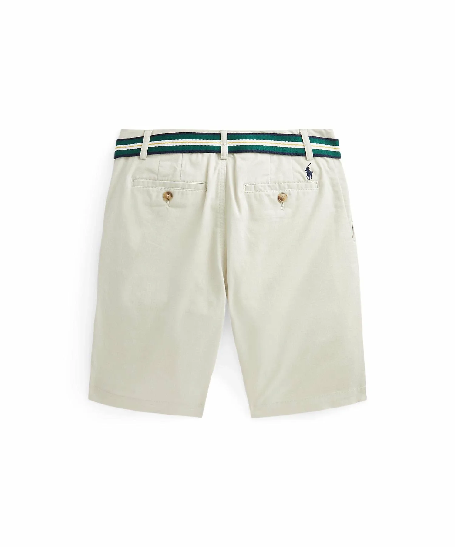 (Для мальчиков 8-20 лет) Прямые шорты из износостойкой саржи Polo Ralph Lauren, цвет 101 Natural — фото 2