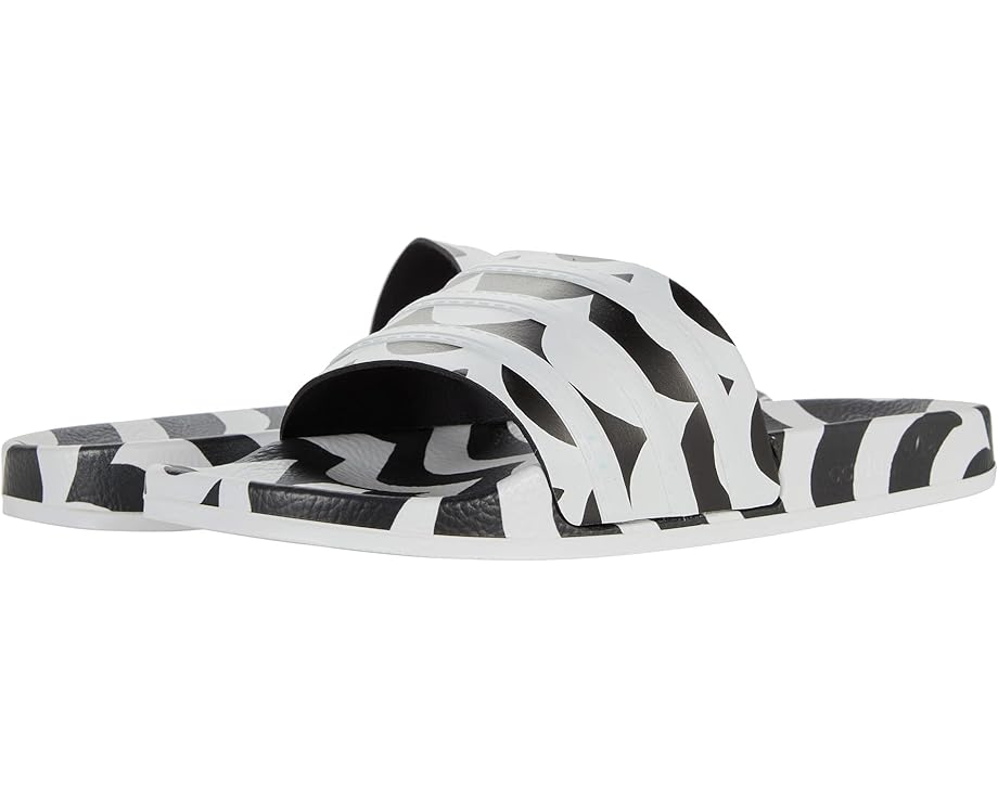 

Сандалии Adidas Adilette Slide, цвет Black/White/Team Real Magenta