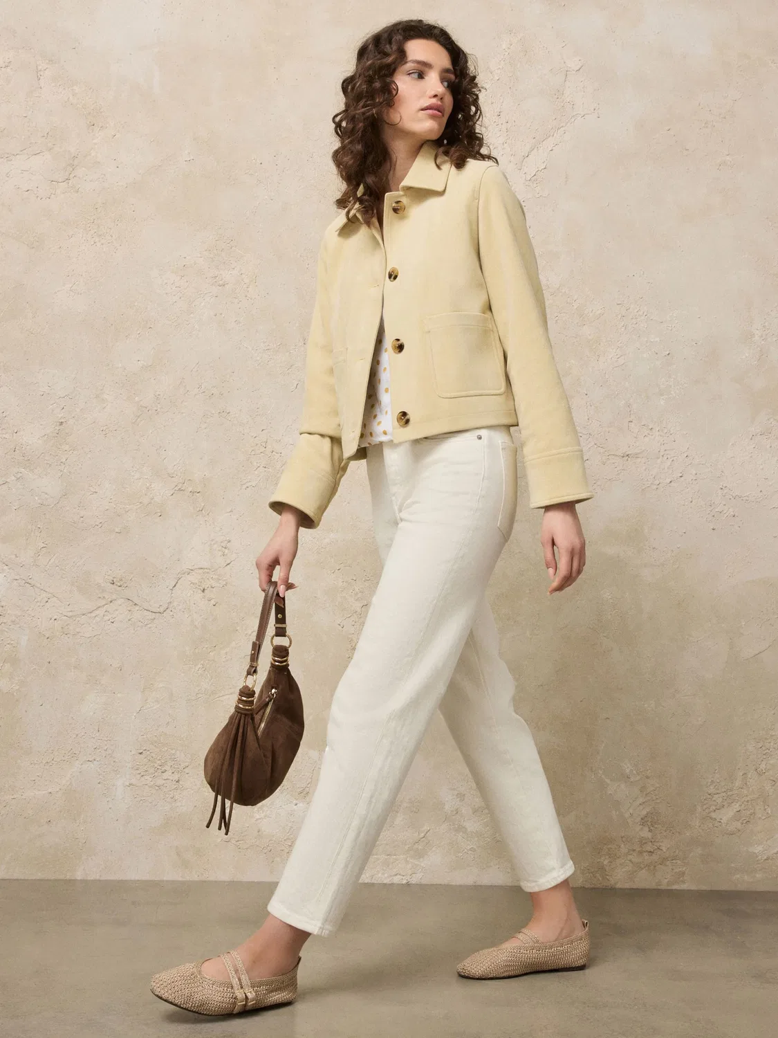 Зауженные джинсы Next, White Denim — фото 4