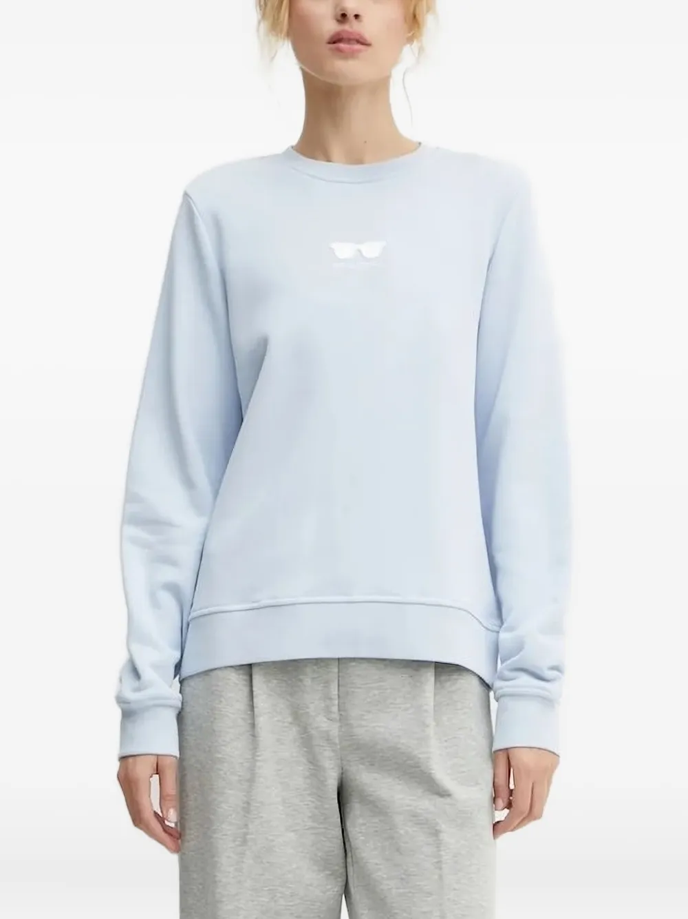 

Толстовка с вышивкой Sunglasses Karl Lagerfeld, синий