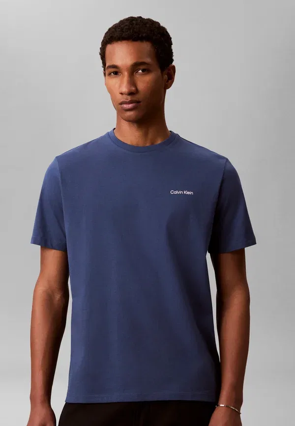 Футболка Calvin Klein Micro Logo Crew Neck Tee Basic, темный деним