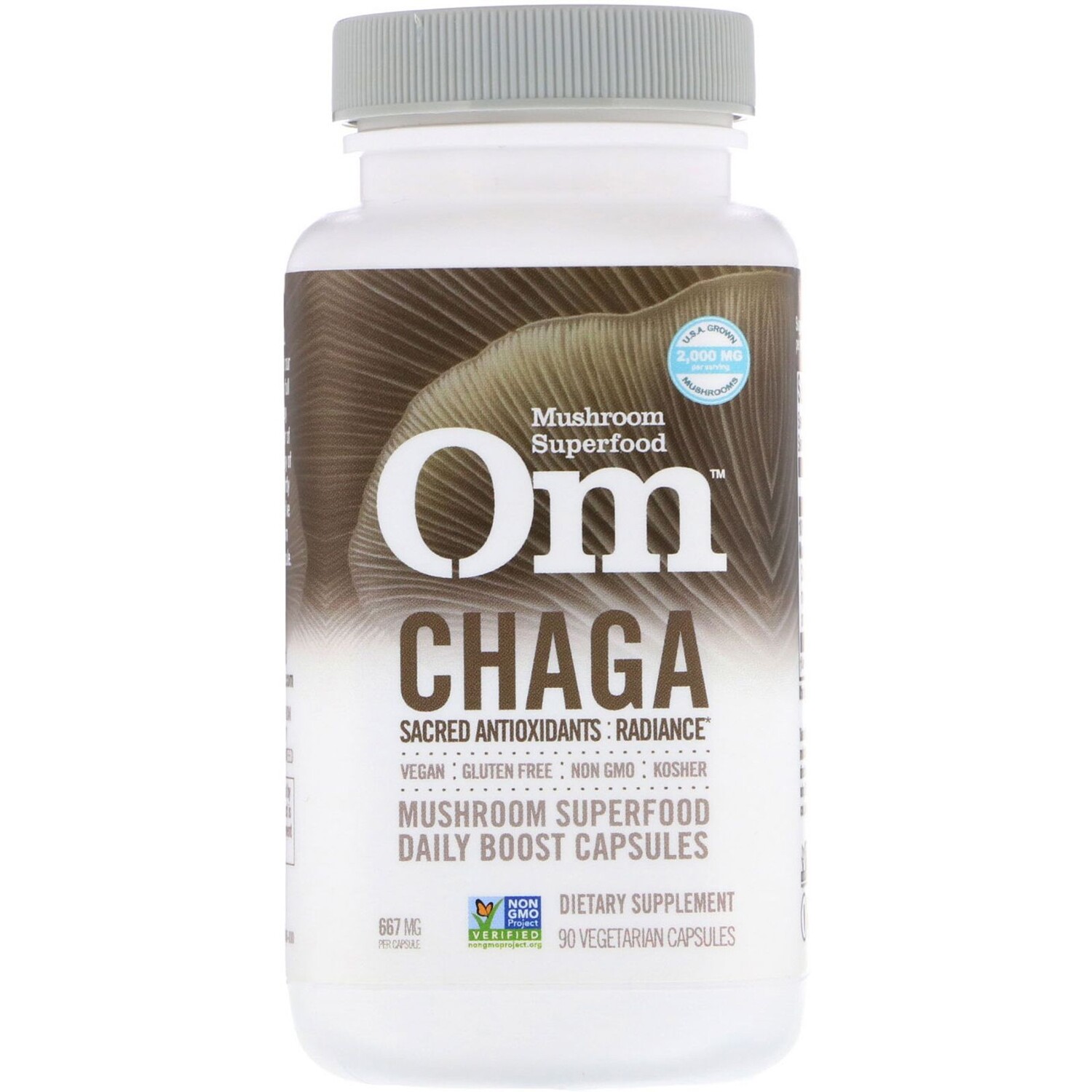 

Organic Mushroom Nutrition Chaga 667 mg 90 Vegetarian Capsules