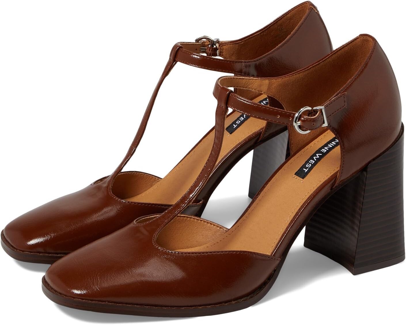 

Туфли Janky 3 Nine West, цвет Medium Brown Patent