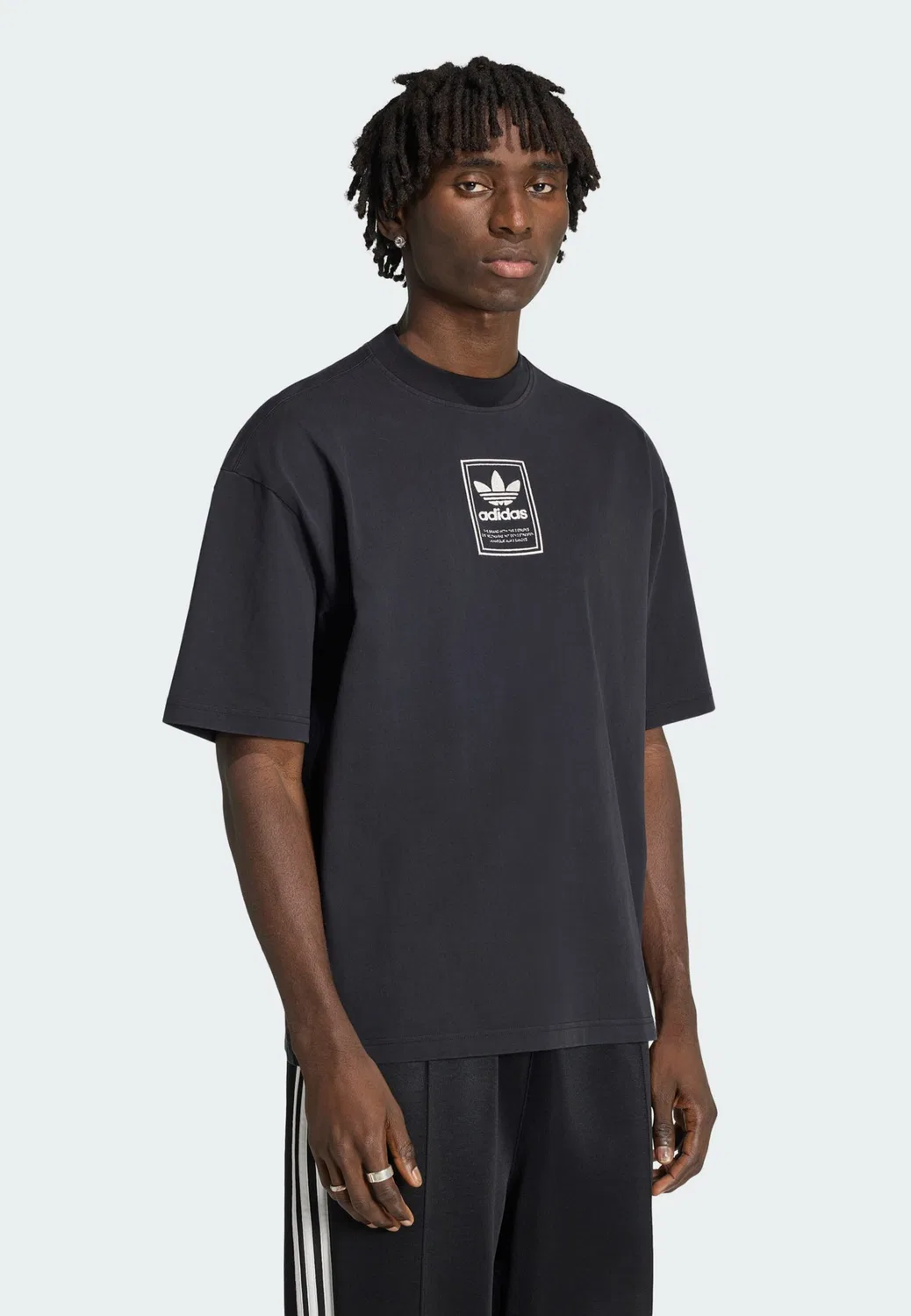 Футболка Adidas Originals Elevated черного цвета — фото 2