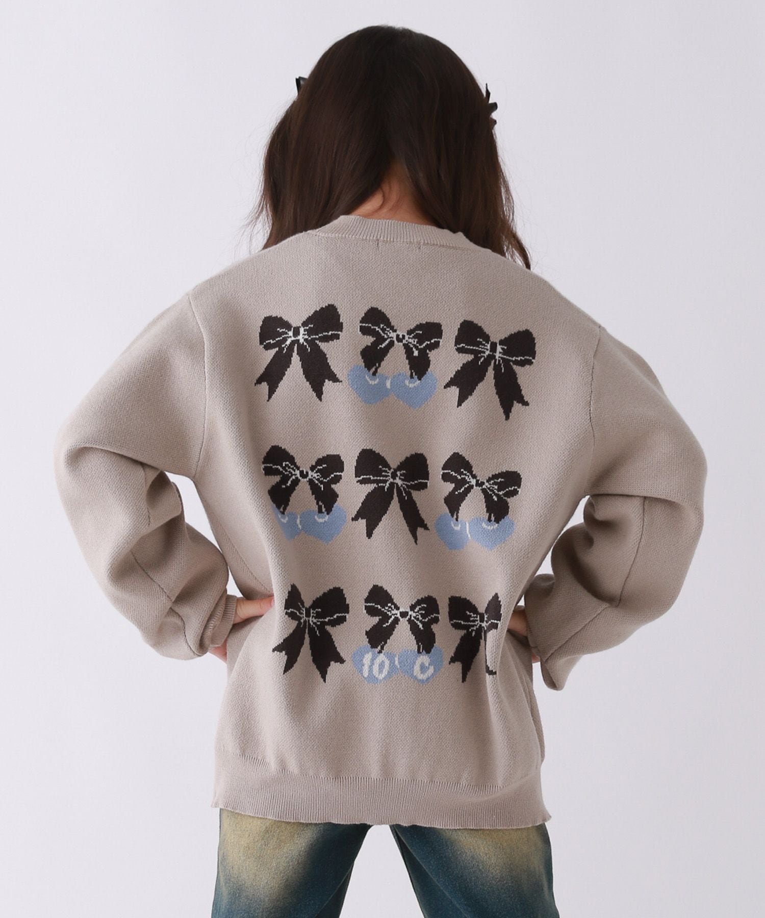 Вязаный кардиган Melokyun 10C REPIPI, Beige 52