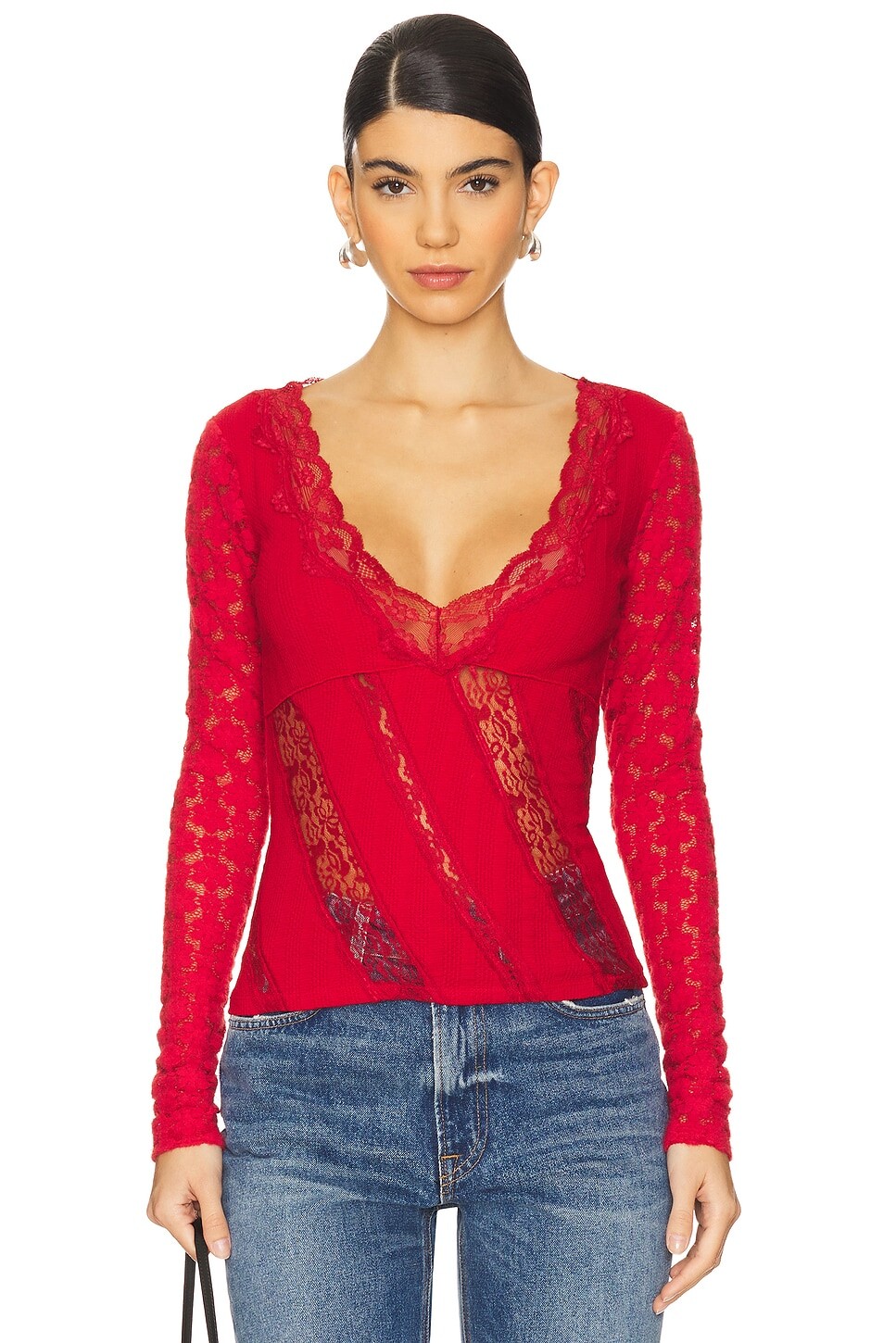 

X вращаться это может быть мы топ Free People, цвет salsa