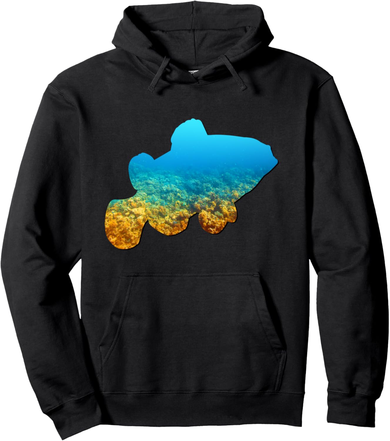 

Худи с силуэтом рыбы-клоуна, черная Animal Silhouettes ::Ocean Life