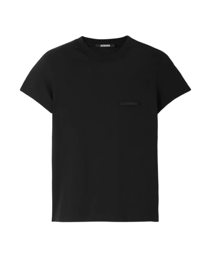 

Стильная черная футболка осень-зима 2025 Jacquemus, черный