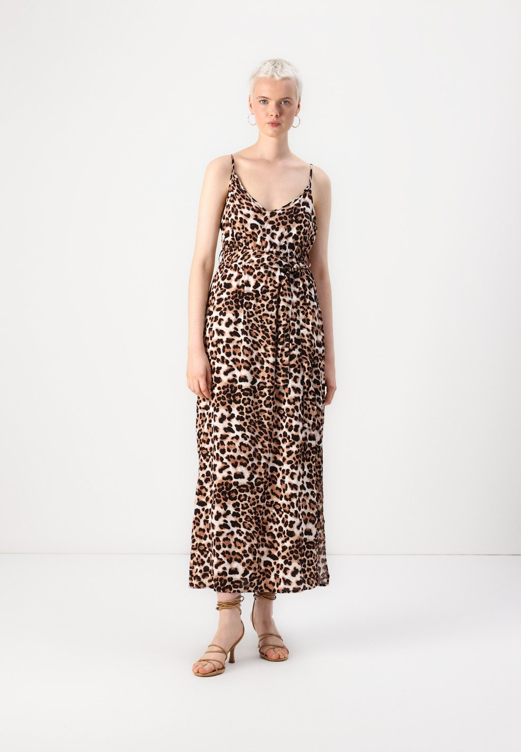 

Платье макси VMEASY SLIT MAXI V-NECK DRESS Vero Moda, бежевый