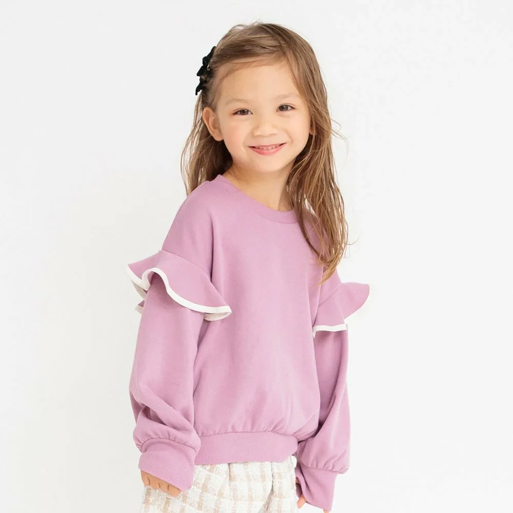 Мини-толстовка TC с флисовыми рукавами и оборками Branshes, pink