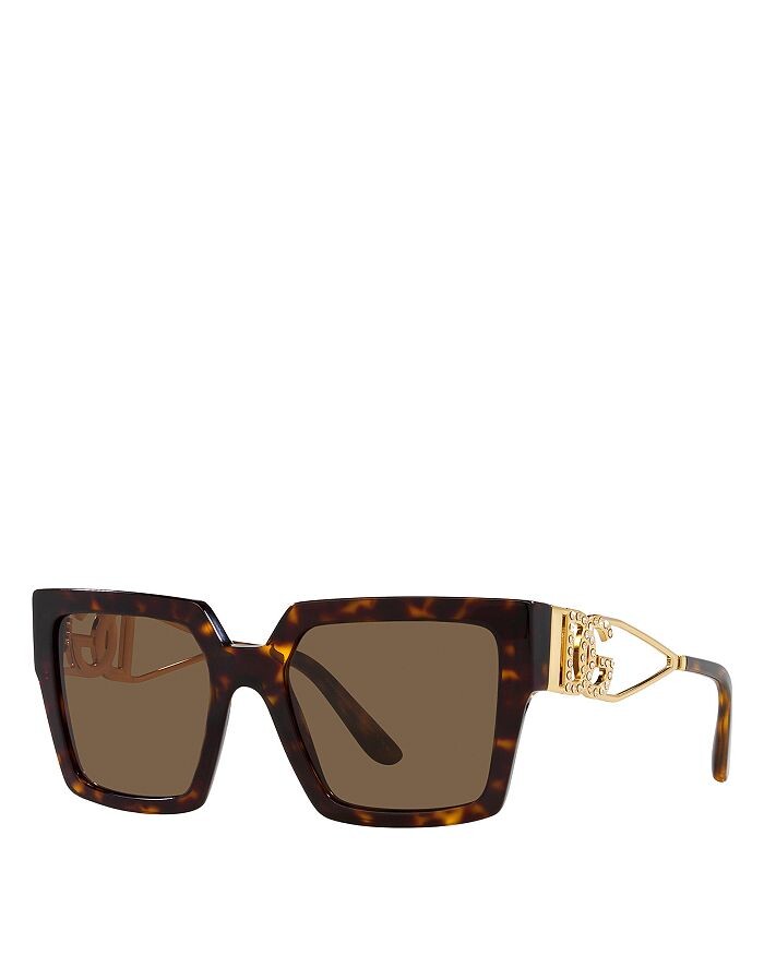 

Dolce & Gabbana DG4446B Квадратные солнцезащитные очки, 53 мм, белый