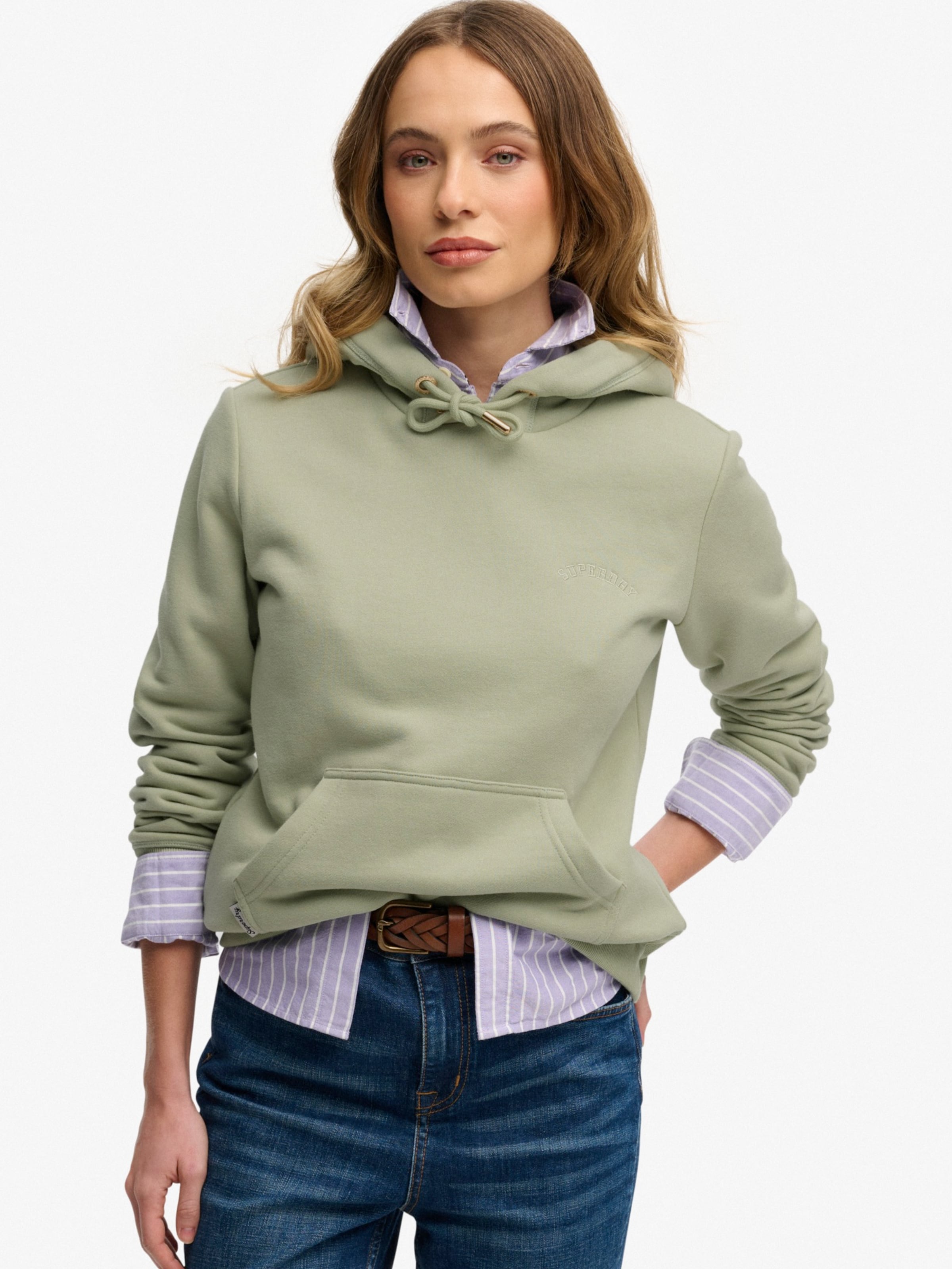 

Superdry & Co Толстовка 'ESSENTIAL' в пастельно-зеленом цвете