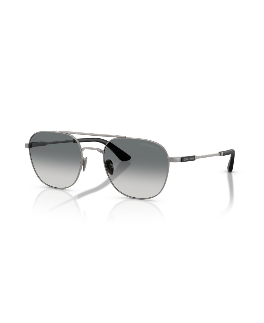 

Мужские прямоугольные солнцезащитные очки, AR6178 Giorgio Armani, Matte Gunmetal