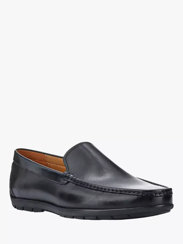 Мокасины Rawston Wide Fit из кожи Jones Bootmaker, Black — фото 2