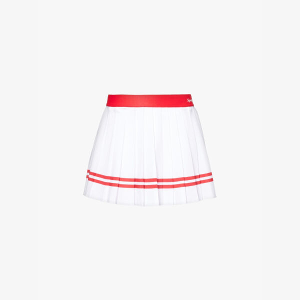 

Мини-Юбка Oly из эластичной плиссированной ткани Sporty & Rich, белый