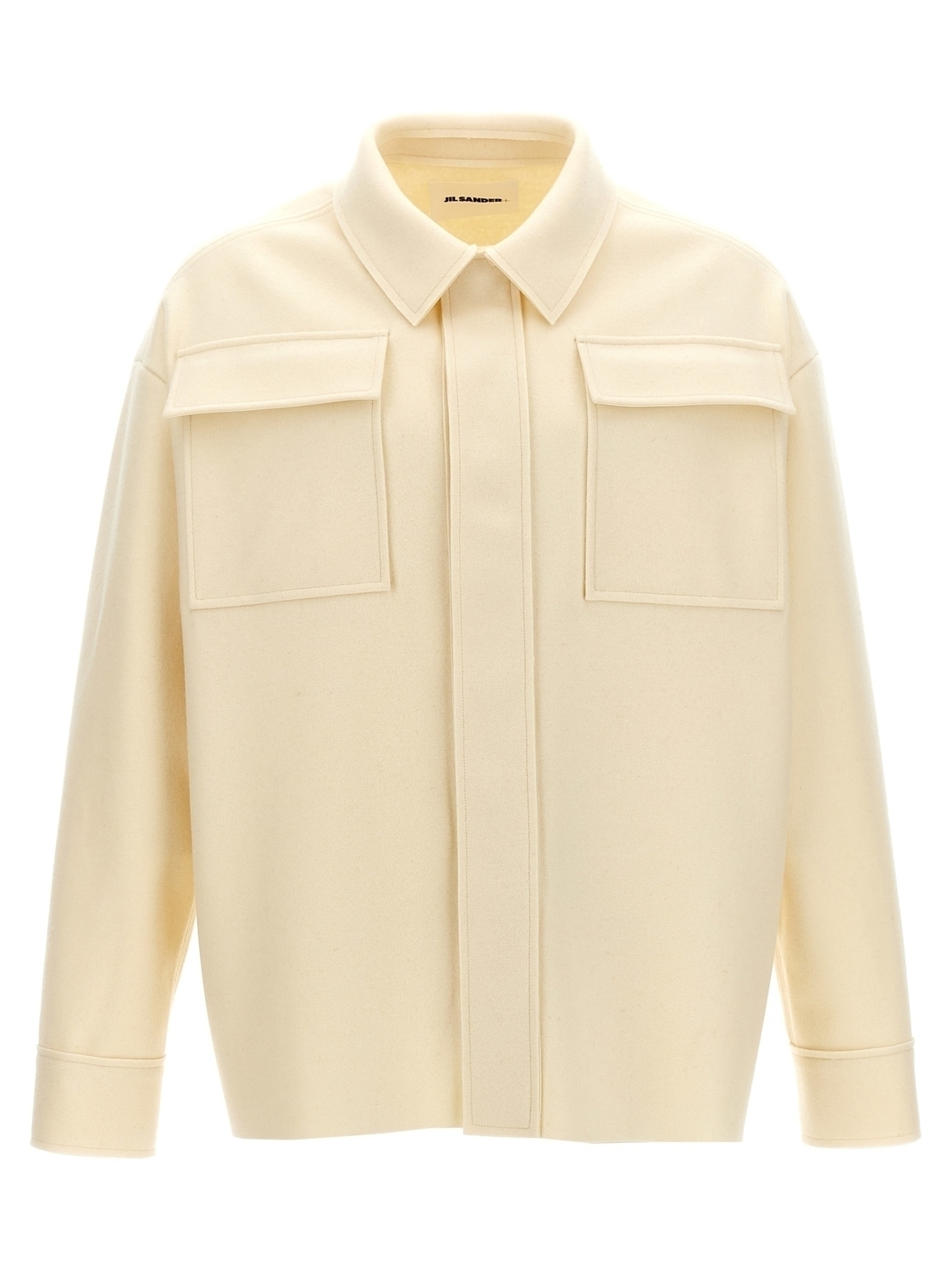 Рубашка из ткани JIL SANDER, белый