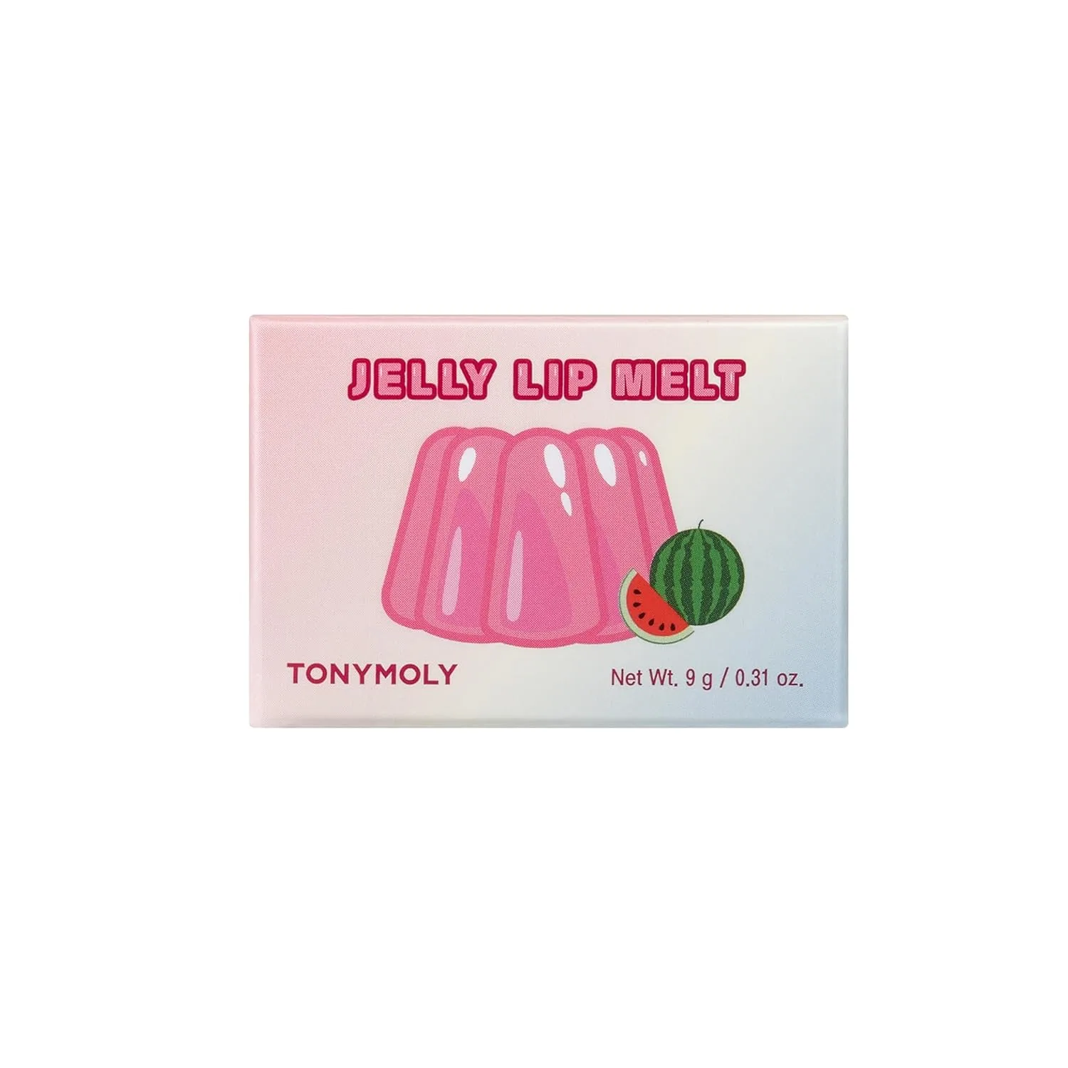 TONYMOLY Jelly Lip Melt, корейский блеск для губ, увлажняющий, питательный бальзам для губ со вкусом арбуза, 0,31 унции., Watermelon — фото 2