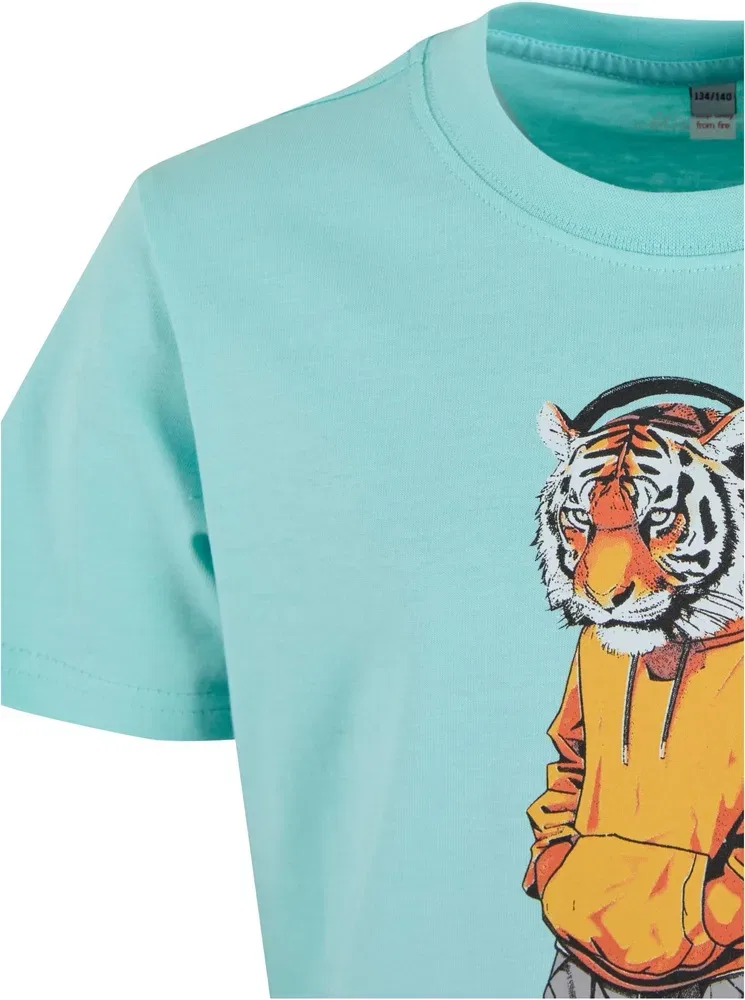 Футболка с принтом тигра Mister Tee, синий — фото 3