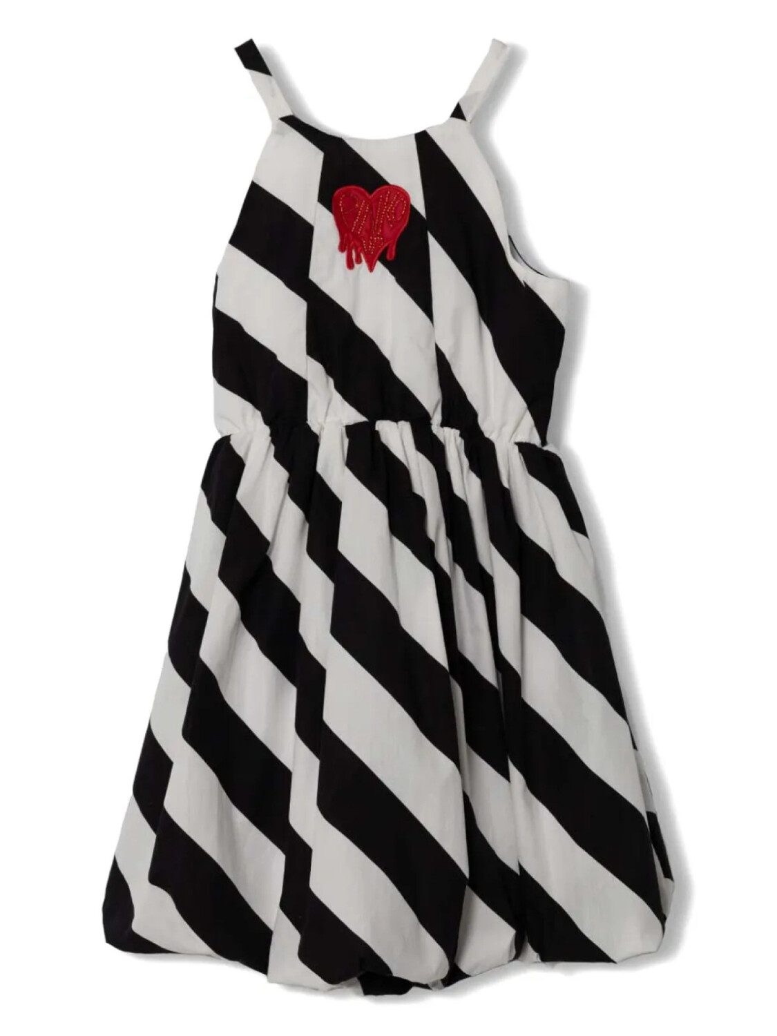 

Pinko Kids платье в полоску, черный