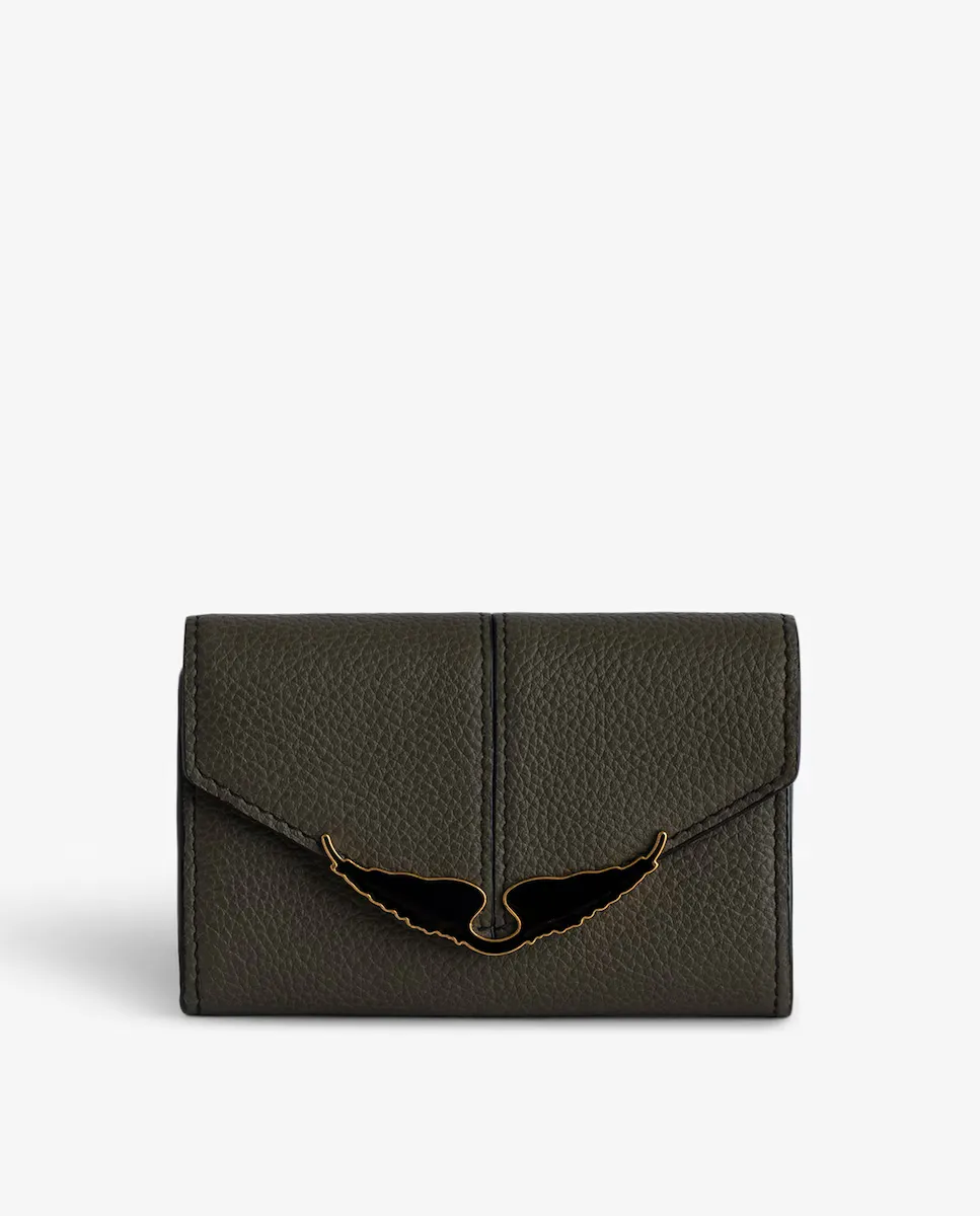 

Женский кожаный кошелек Borderline зеленого цвета Zadig & Voltaire, зеленый