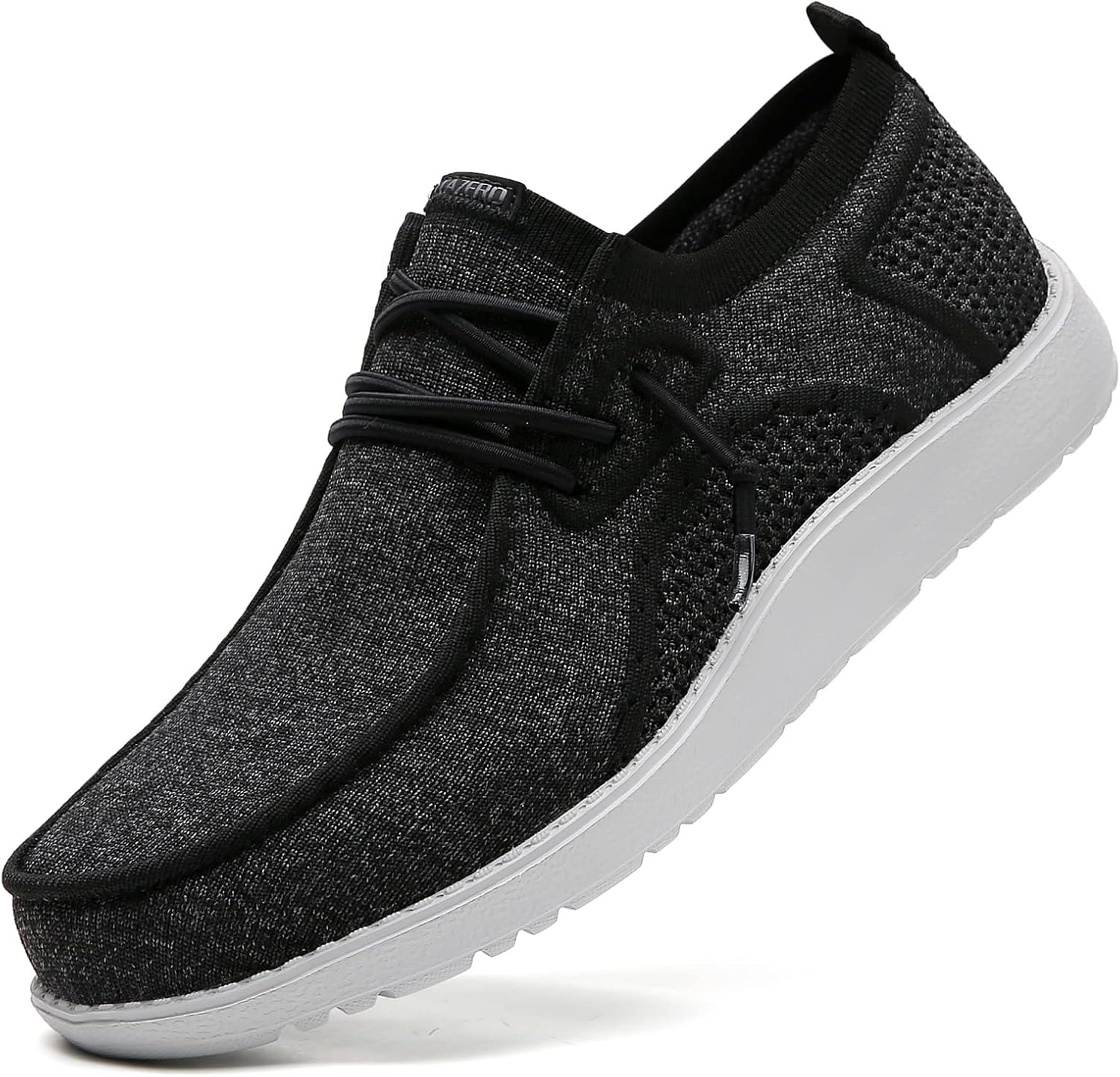 

Мужские туфли ITAZERO Extra Wide - размеры 4E-5E, с широким носком, для мужчин с отеком стопы - мужские лоферы и слипоны с поддержкой свода стопы при подошвенном фасциите, черный