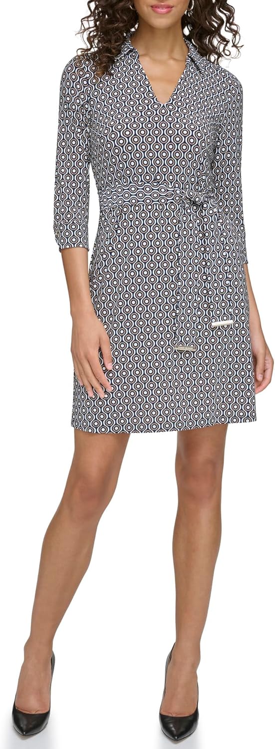 

Женский трикотажный джемпер Tommy Hilfiger с рукавами 3/4 и оборкой по низу, Sky Captain Multi