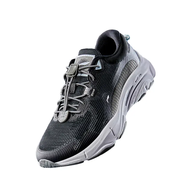 Кроссовки LINING YOUNG Kids Lifestyle Shoes GS Low-top Black/stone Gray, черный — фото 4