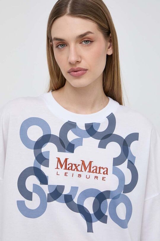 

Хлопковая футболка Max Mara Leisure, белый