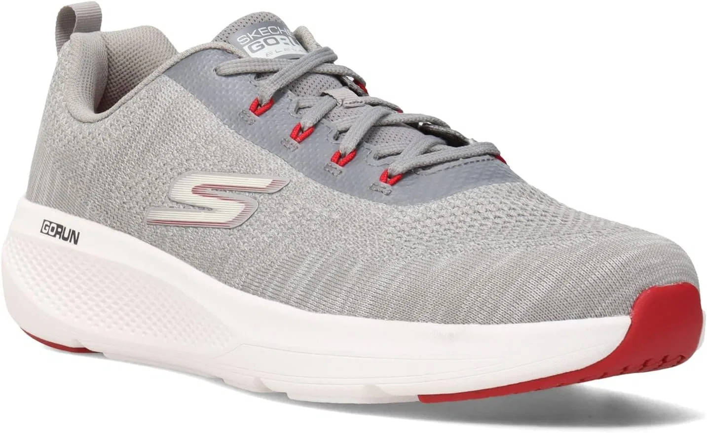 Мужские кроссовки Skechers GOrun Elevate для бега и походов, на шнуровке, 2-Gray — фото 2