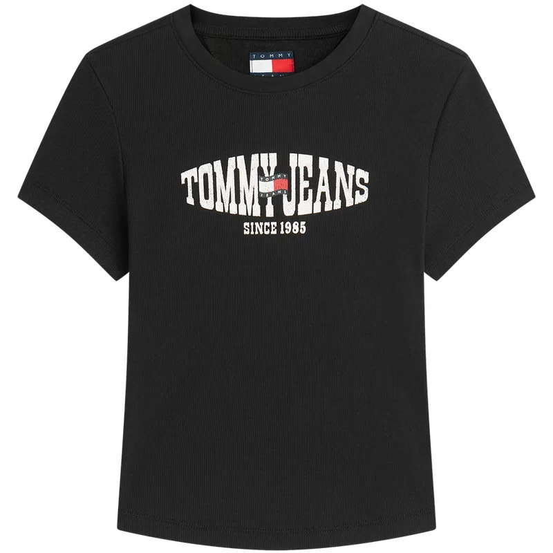 Футболка женская с круглым вырезом Tommy Hilfiger, Black BDS