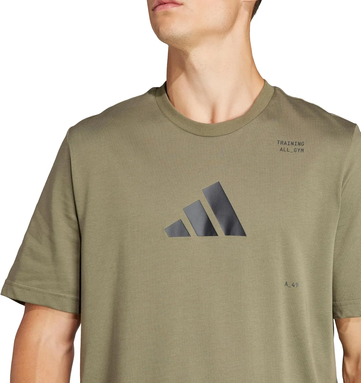 Футболка мужская adidas Aeroready, оливковый — фото 3