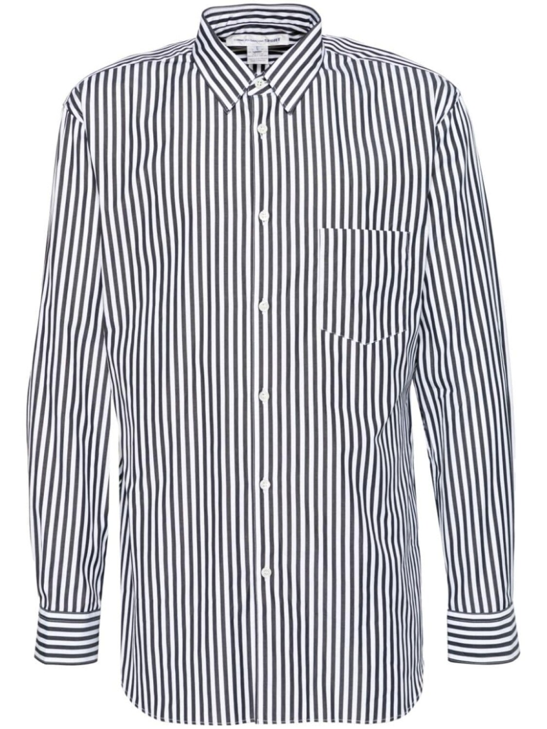 

Comme Des Garçons Shirt полосатая рубашка с длинными рукавами, черный