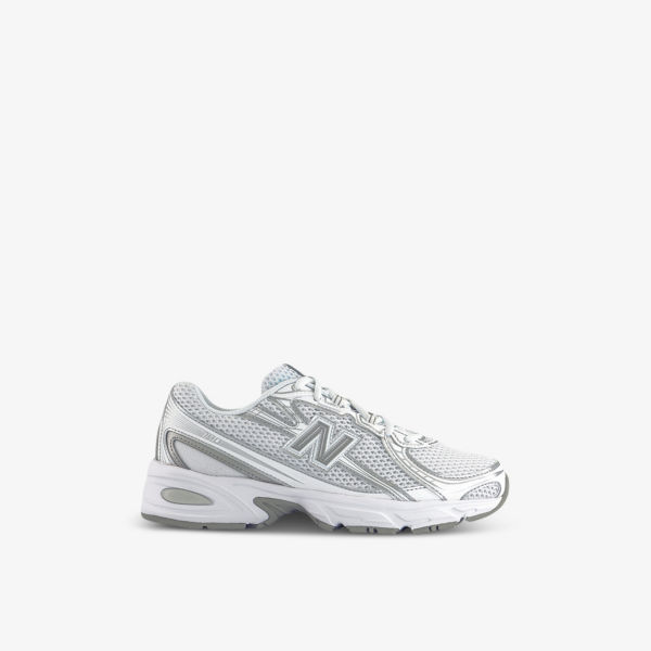Кроссовки New Balance 740 v2 сетчатые с логотипом, серебристо-белый