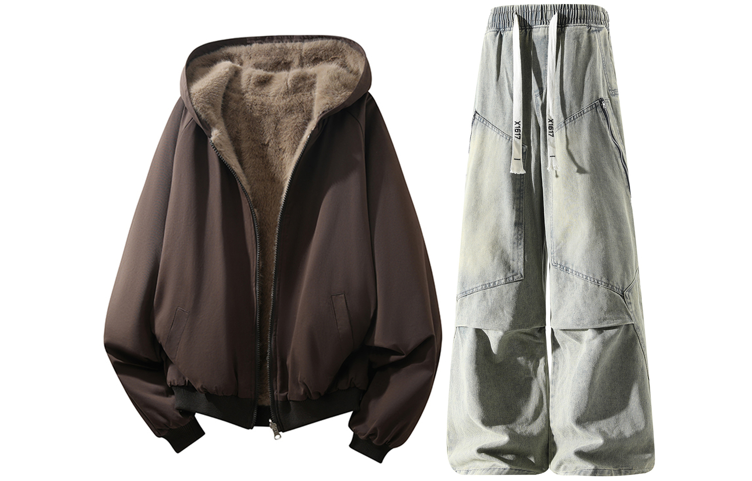 

Повседневный худи Unisex Casual Sportswear X1617, coffee mountain hawk jacket+желтый mud jeans