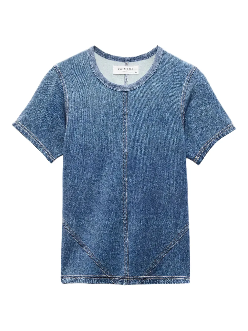 

Футболка Miramar с вставками из джерси rag & bone, синий